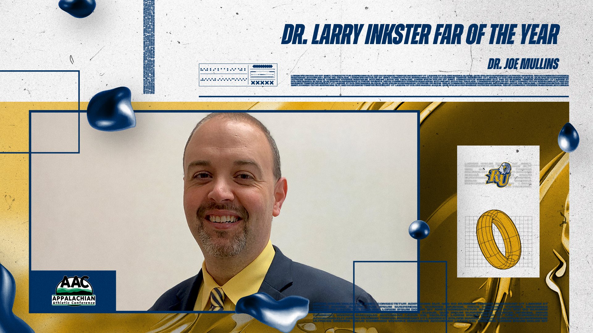 Reinhardt's Mullins Named Dr. Larry Inkster FAR of the Year