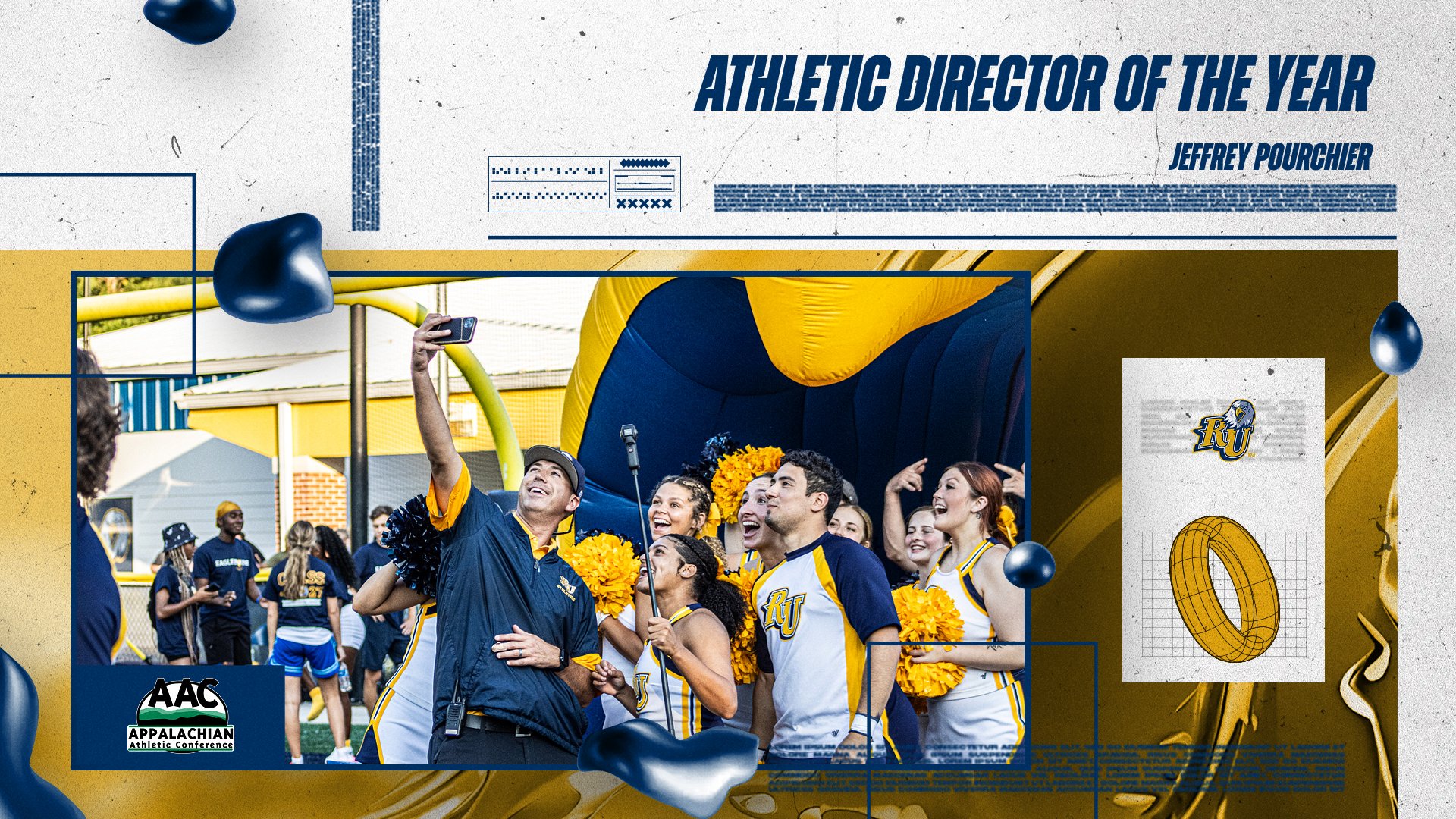 Reinhardt's Pourchier Named AAC Athletic Director of the Year