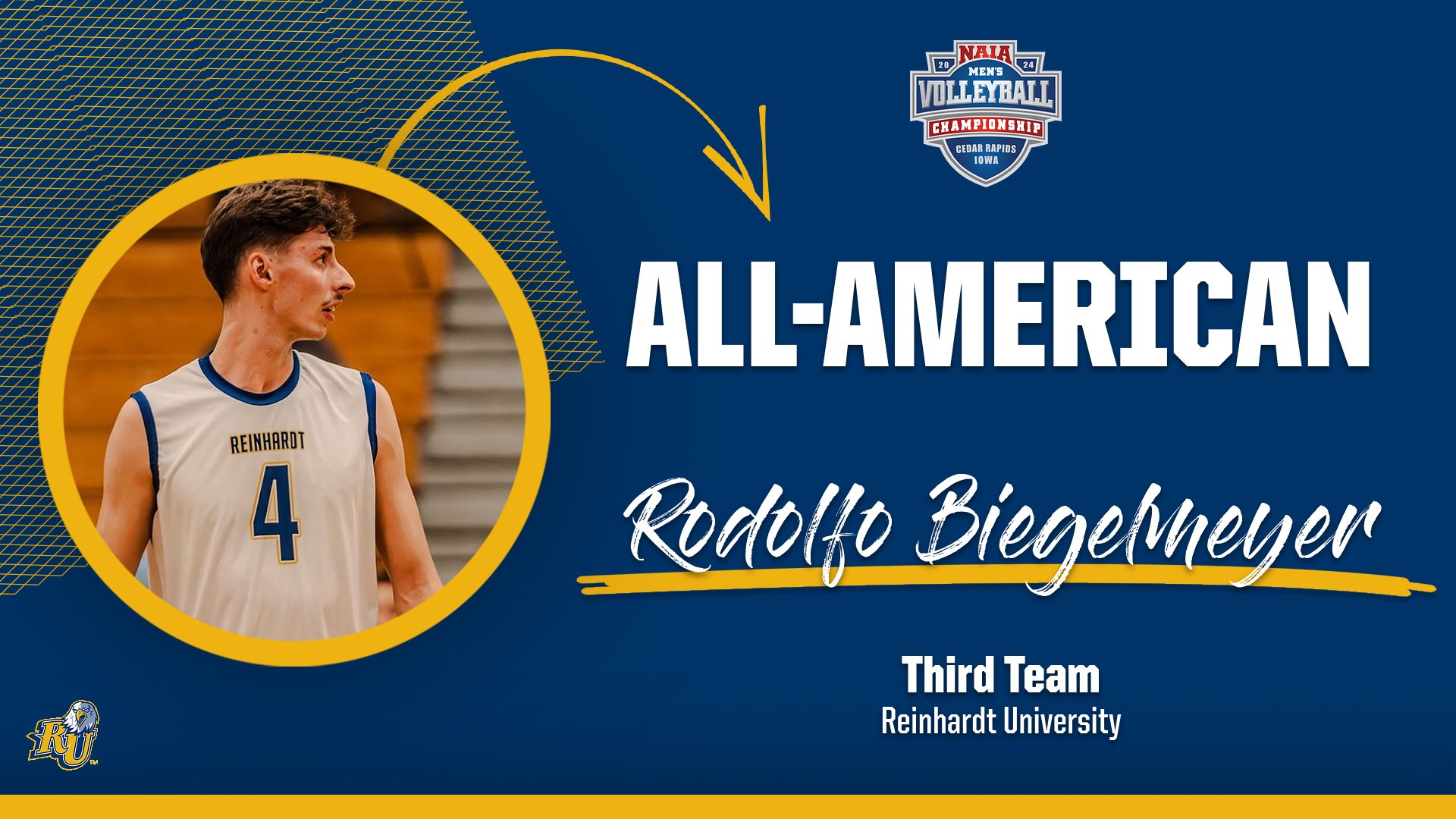 Reinhardt's Biegelmeyer Earns NAIA All-America Third Team Honors